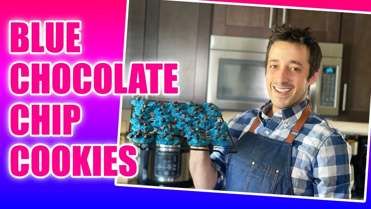 Percy Jackson-Inspired Blue Chocolate Chip Cookies