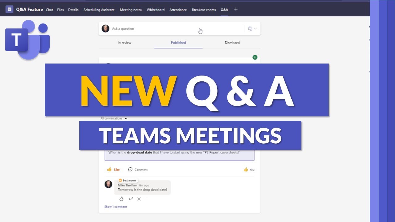 How to use the Q&A app in Microsoft Teams meetings