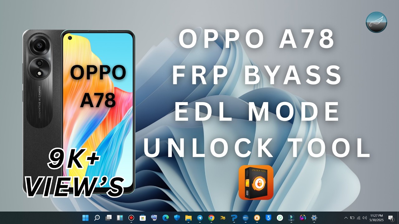 Oppo A78 4G (CPH2565) FRP Bypass — EDL Mode Unlock Tool | PhonePoint Pro