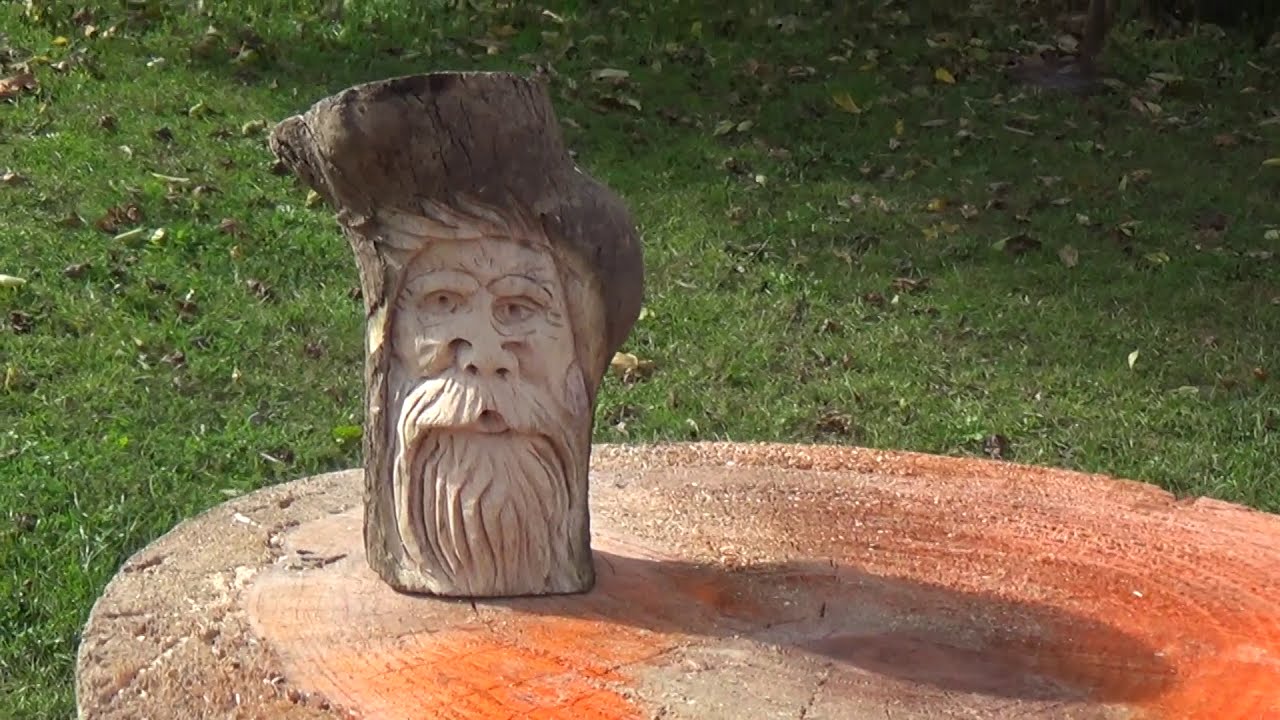 Woodcarving/Power/Dremel Carving A Wood Spirit