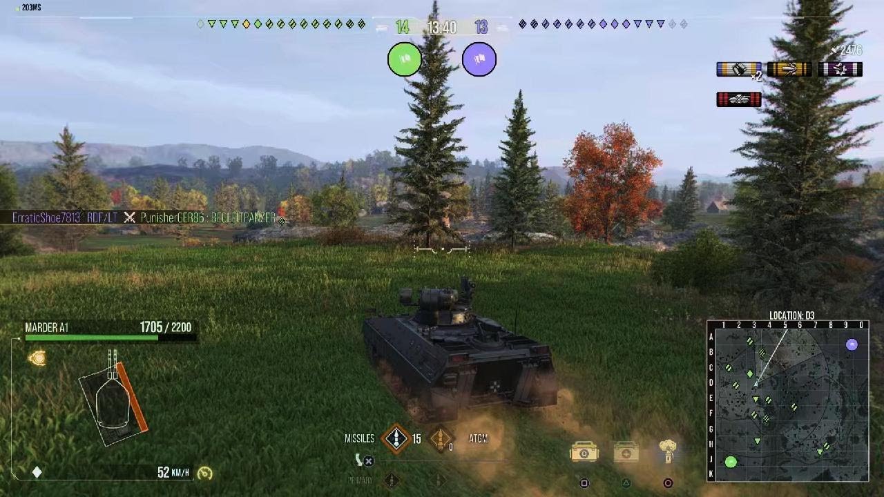 WoT Console CW || Marder 1A1 || 7.6k dmg