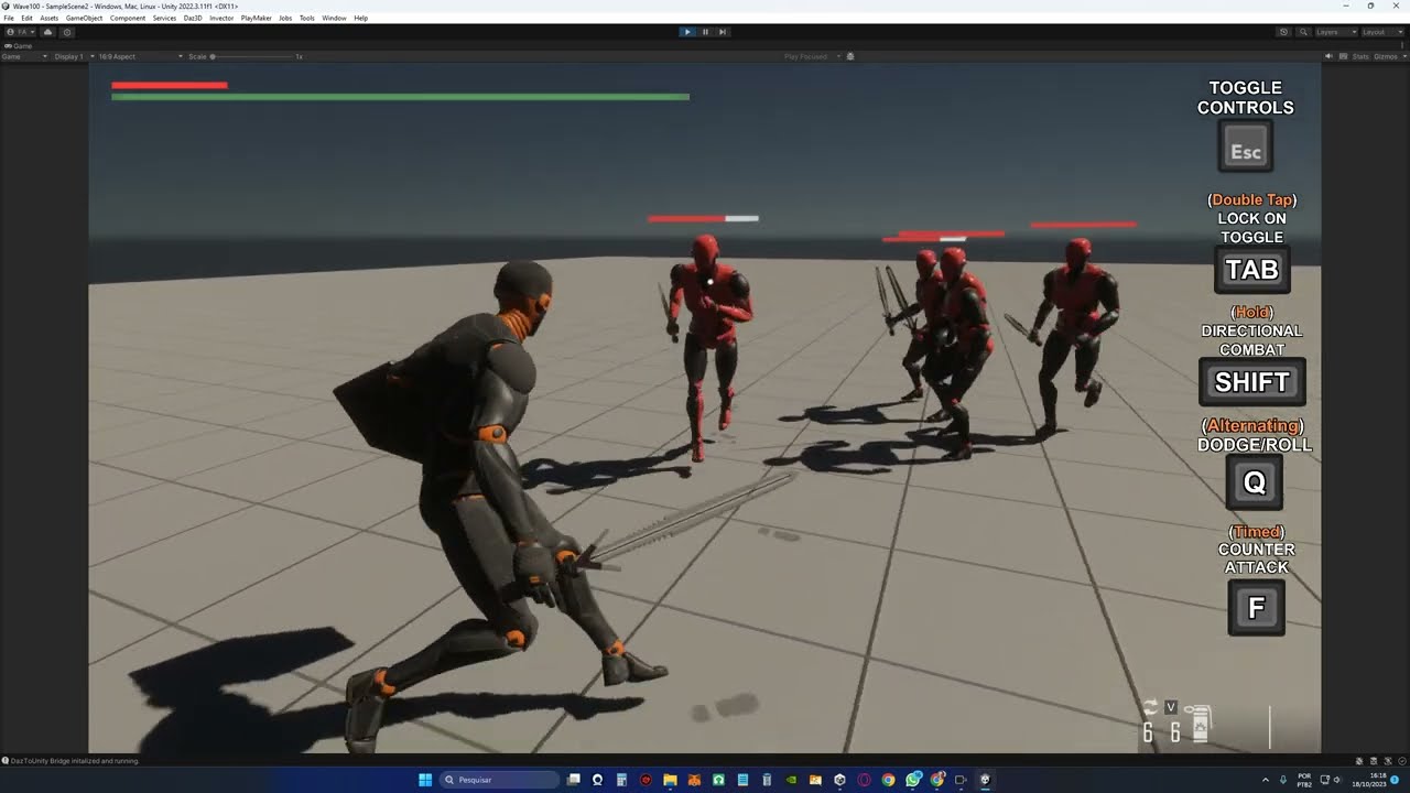 Sword and Shield Combat System Using Invector and Unity