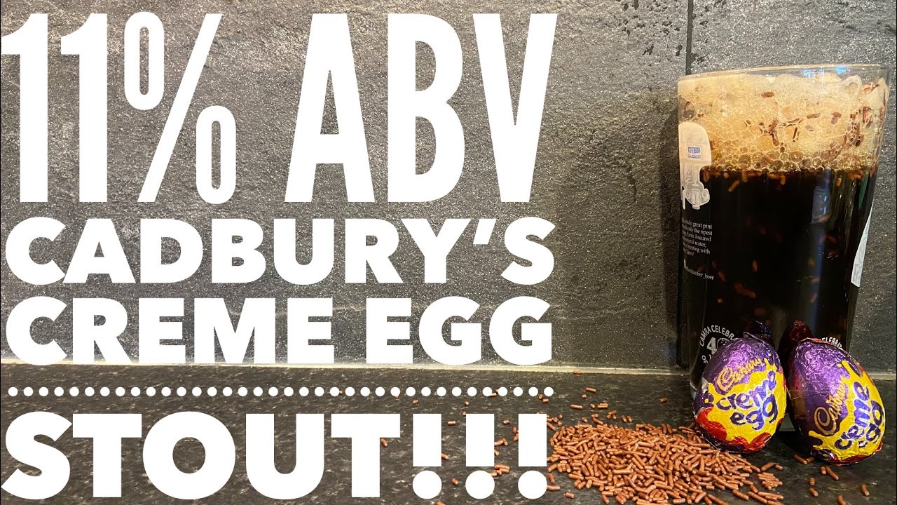 11% ABV Cadbury's Creme Egg Imperial Stout Blend | The Golden Goo Beer Lee