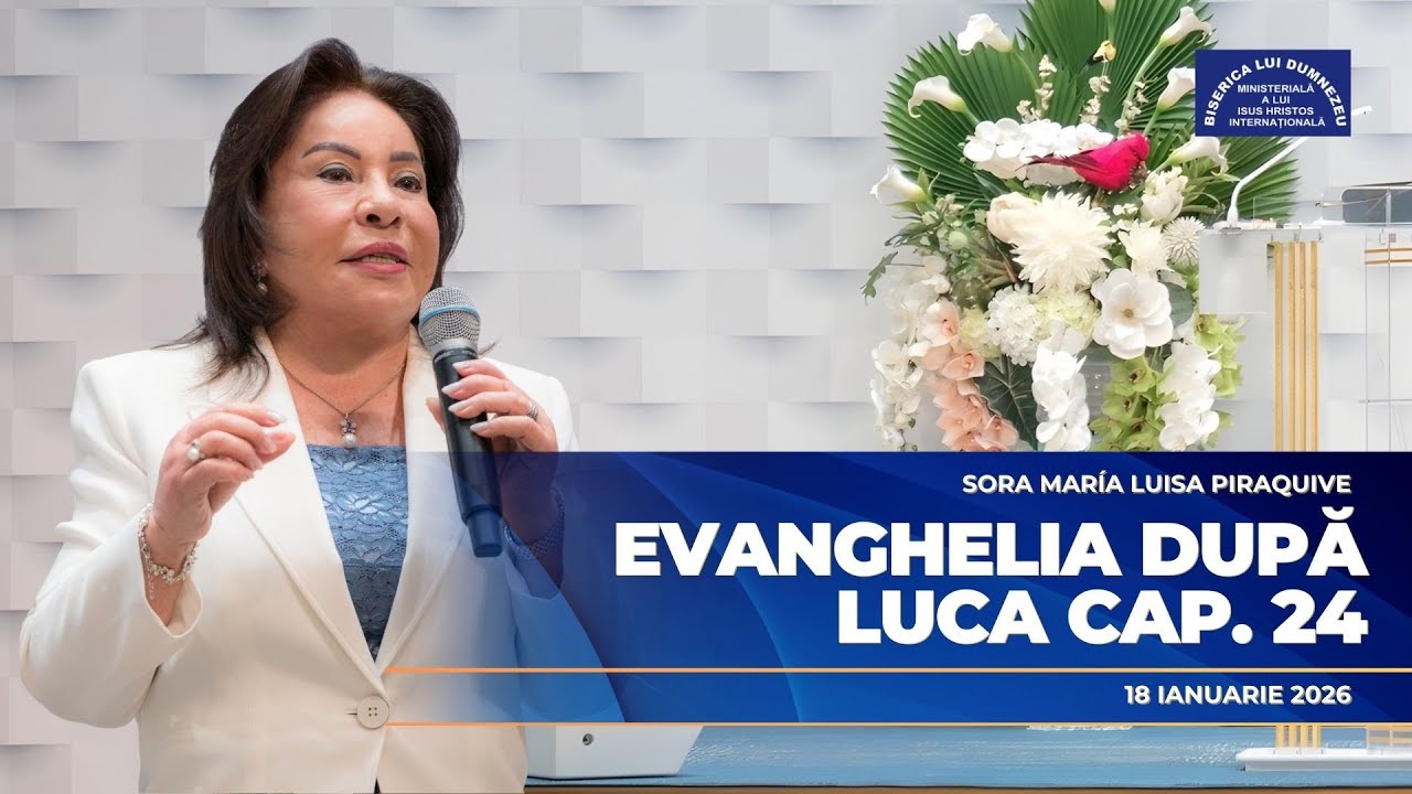 Învățătură, Evanghelia după Luca cap. 24, 18 Ianuarie 2026, Sora Maria Luisa