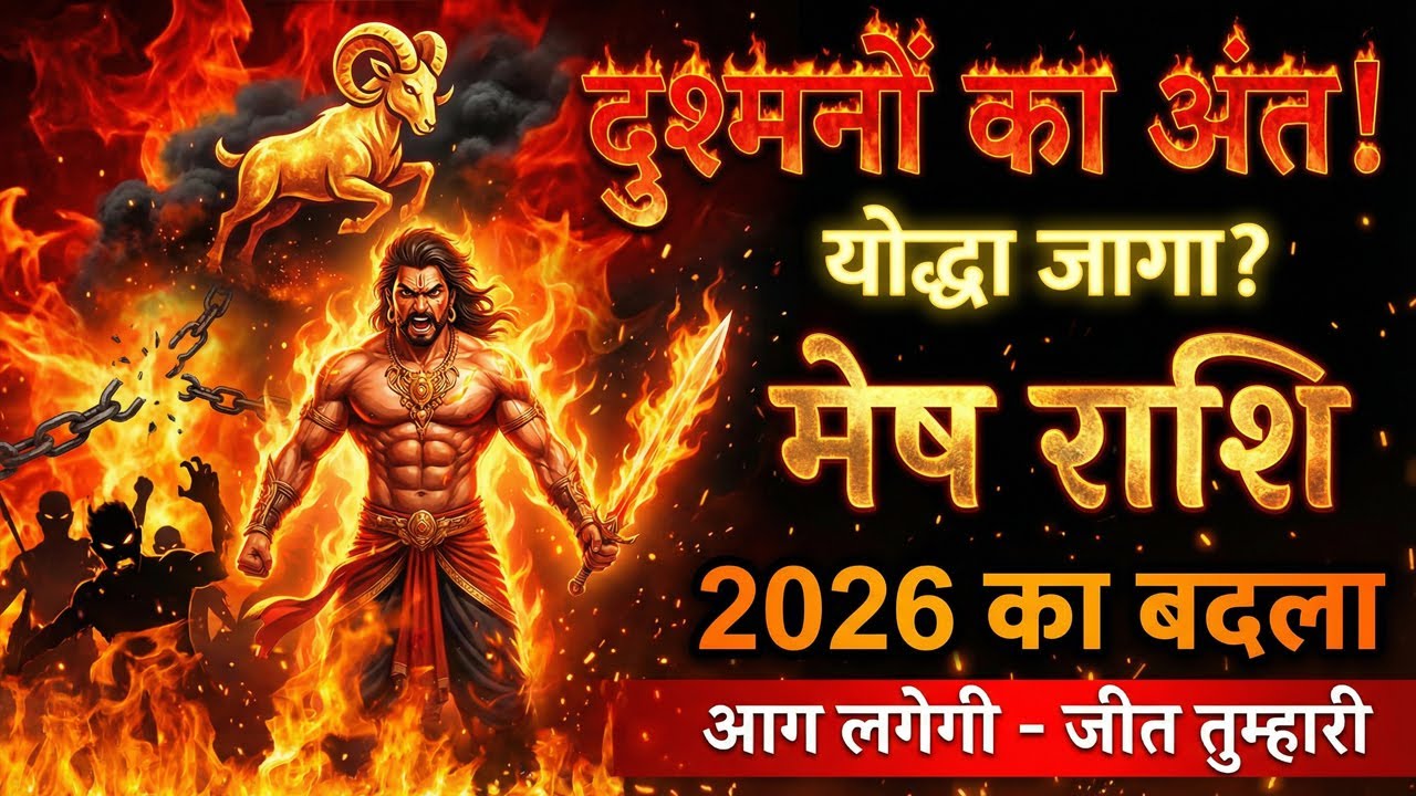 मेष राशि: दुश्मनों का अंत 🔥 योद्धा जागा, बदला पूरा 😱 | Mesh Rashi Revenge 2026