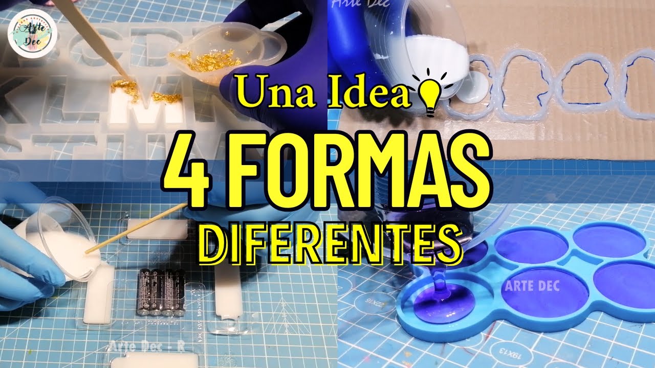 🎨 4 FORMAS DE HACER LLAVEROS PERSONALIZADOS EN RESINA | DIY Paso a Paso  💖