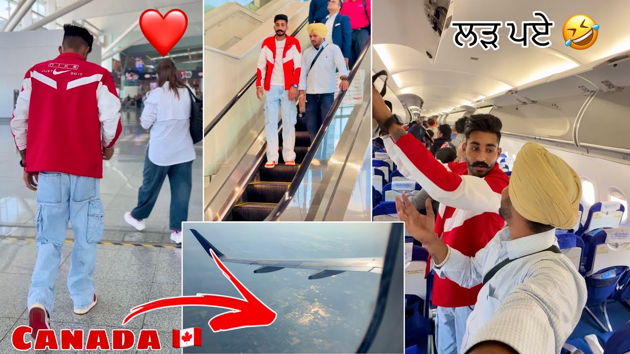 Poch Gaye Mitro 🇨🇦🤦🏻| Lar Paye Plane Wich 🤣| Lucky Goldsmith 