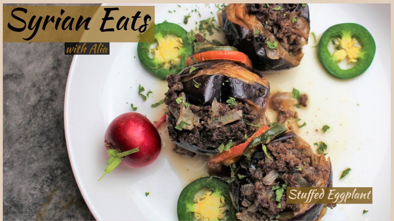 Beef Stuffed Eggplant منزلة باسود باذنجان