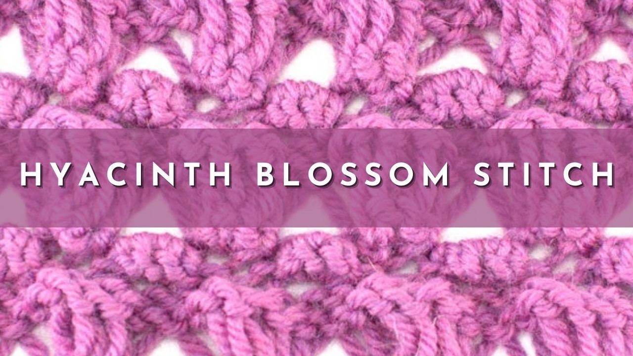 How to Knit the Hyacinth Blossom Stitch | Knitting Stitch Pattern | English Style