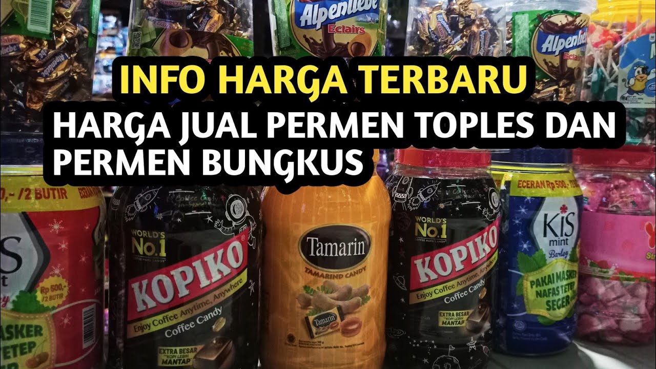 HARGA  PERMEN TOPLES DAN BUNGKUS
