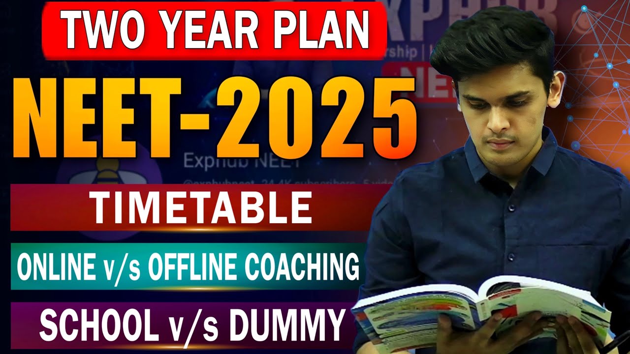 Topper’s Plan for NEET 2025🔥| Books| Timetable| Coaching| 2 Year Plan