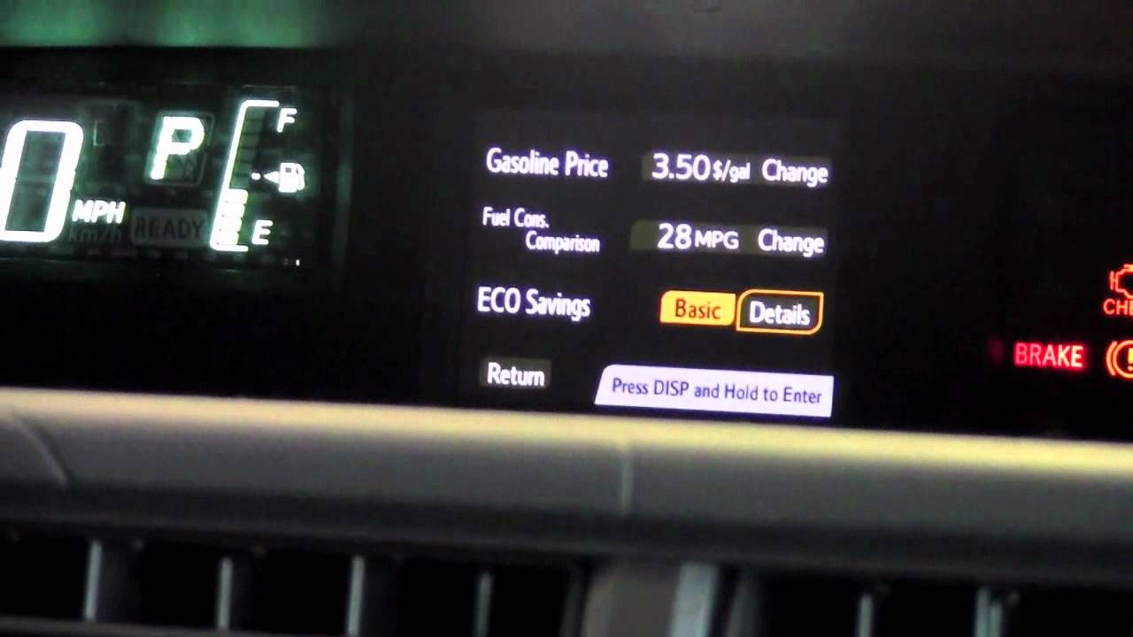 2012 | Toyota | Prius C | Multi-Information Display Screen Settings | How To By Toyota City