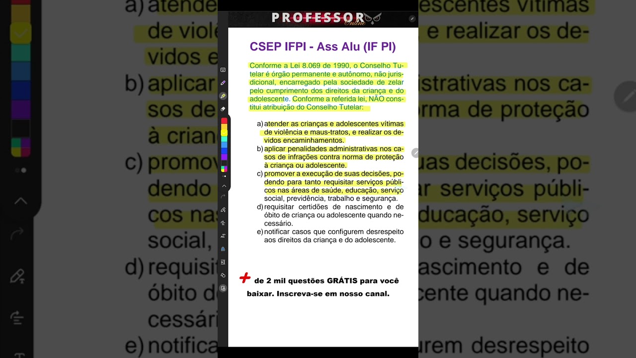 ECA ATUALIZADO [*Eca artigo 136*] Concurso de Professor #concursoprofessor