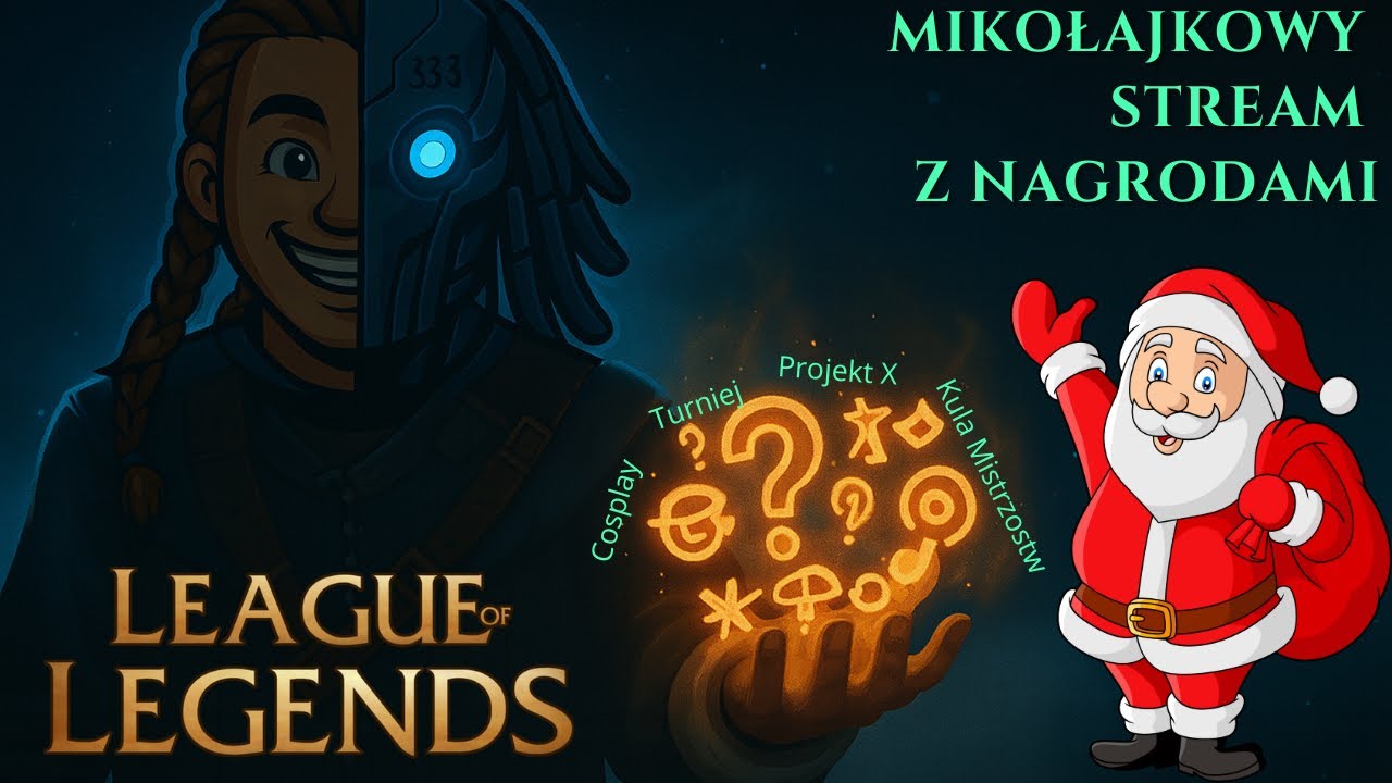 Mikołaj rozdaje skiny! 🎁 Turniej LoL + Niespodziewane Wydarzenie