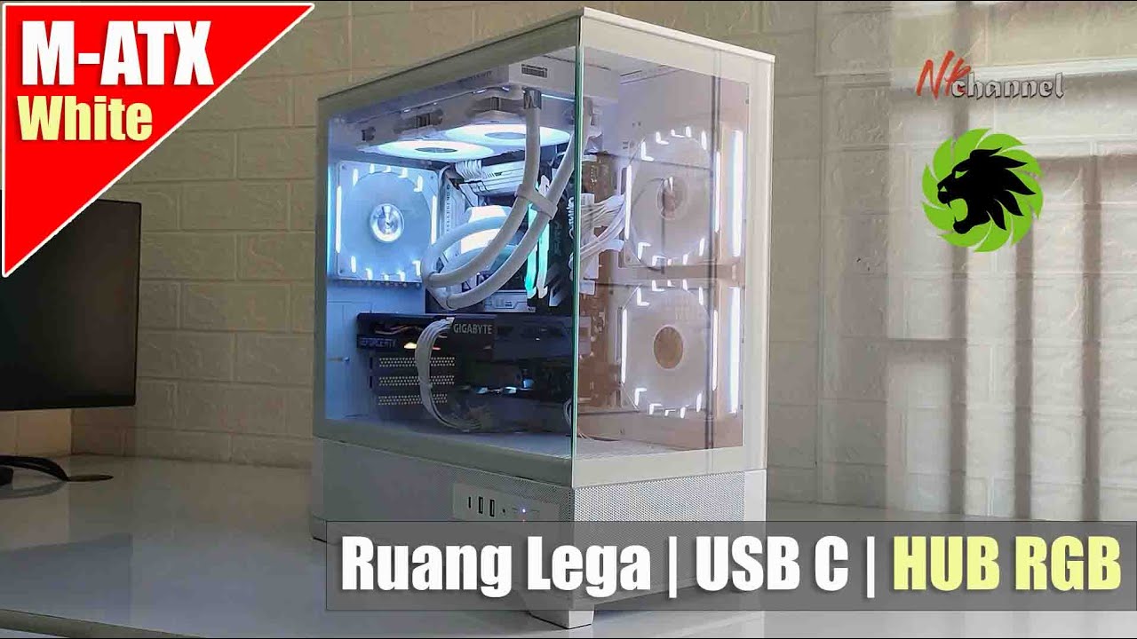 Rakit PC Pake Casing terbaru model panoramic, ruangnya lega dan banyak bonusnya | Gamemax Vista 2 MW