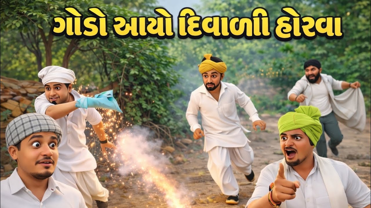 ગોડો આયો દિવાળી હોરવા 😱🔥 | ગામમાં મચ્યો હંગામો | Gujarati Comedy 3D Video