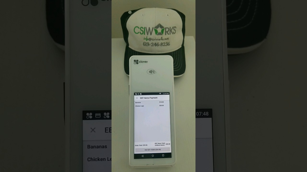 New EBT payment flow on Clover Flex