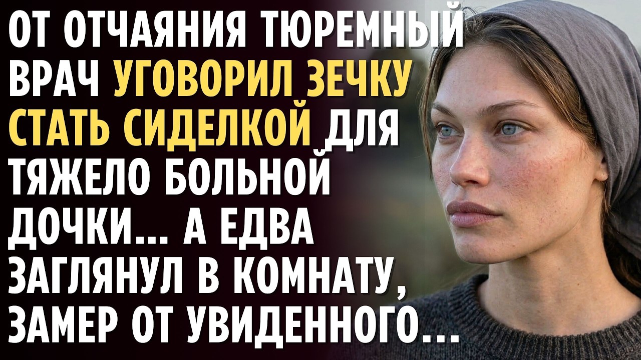 От отчаяния ТЮРЕМНЫЙ врач уговорил ЗЕЧКУ стать СИДЕЛКОЙ для тяжело больной дочки… А едва заглянул