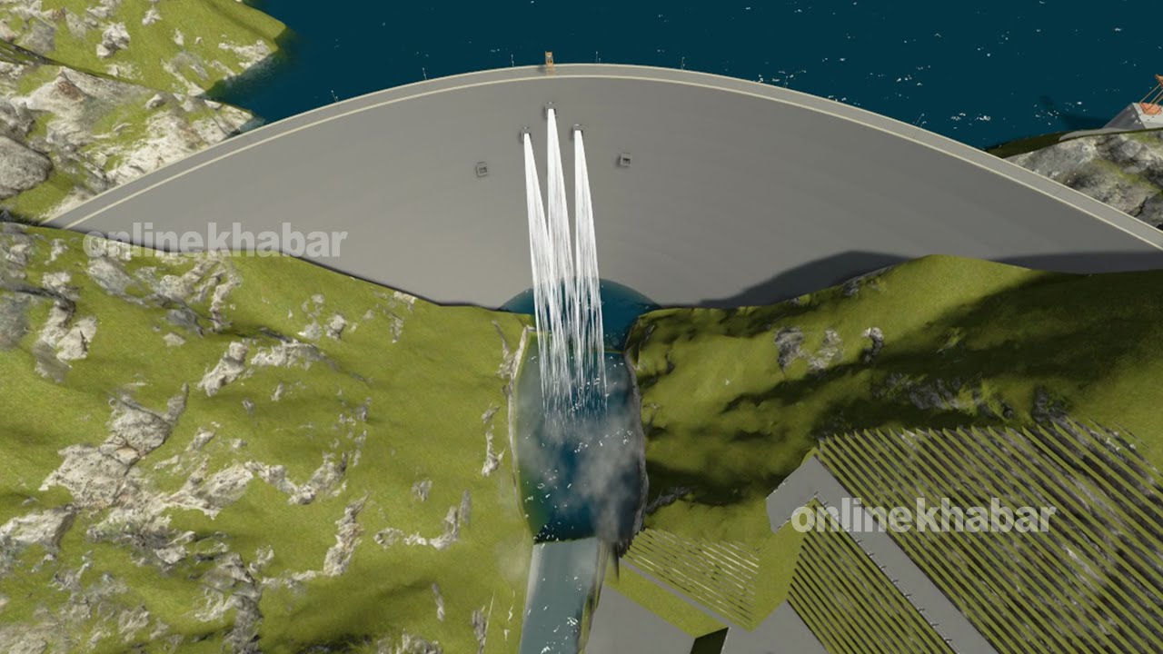 Budi Gandaki Hydro Power 3D model concept
