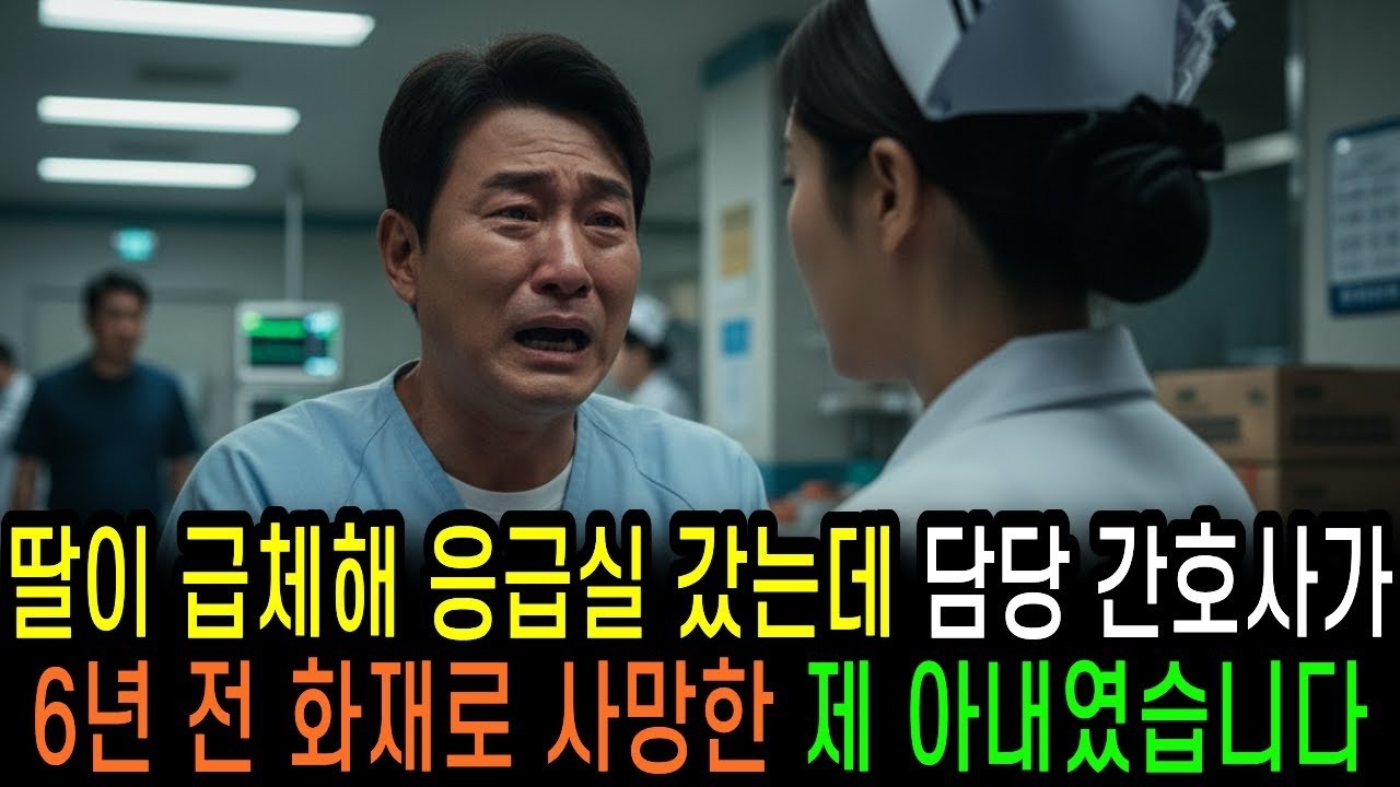 딸이 급체해 병원 응급실 갔는데, 간호사가 6년 전 화재로 사망한 제 아내였습니다