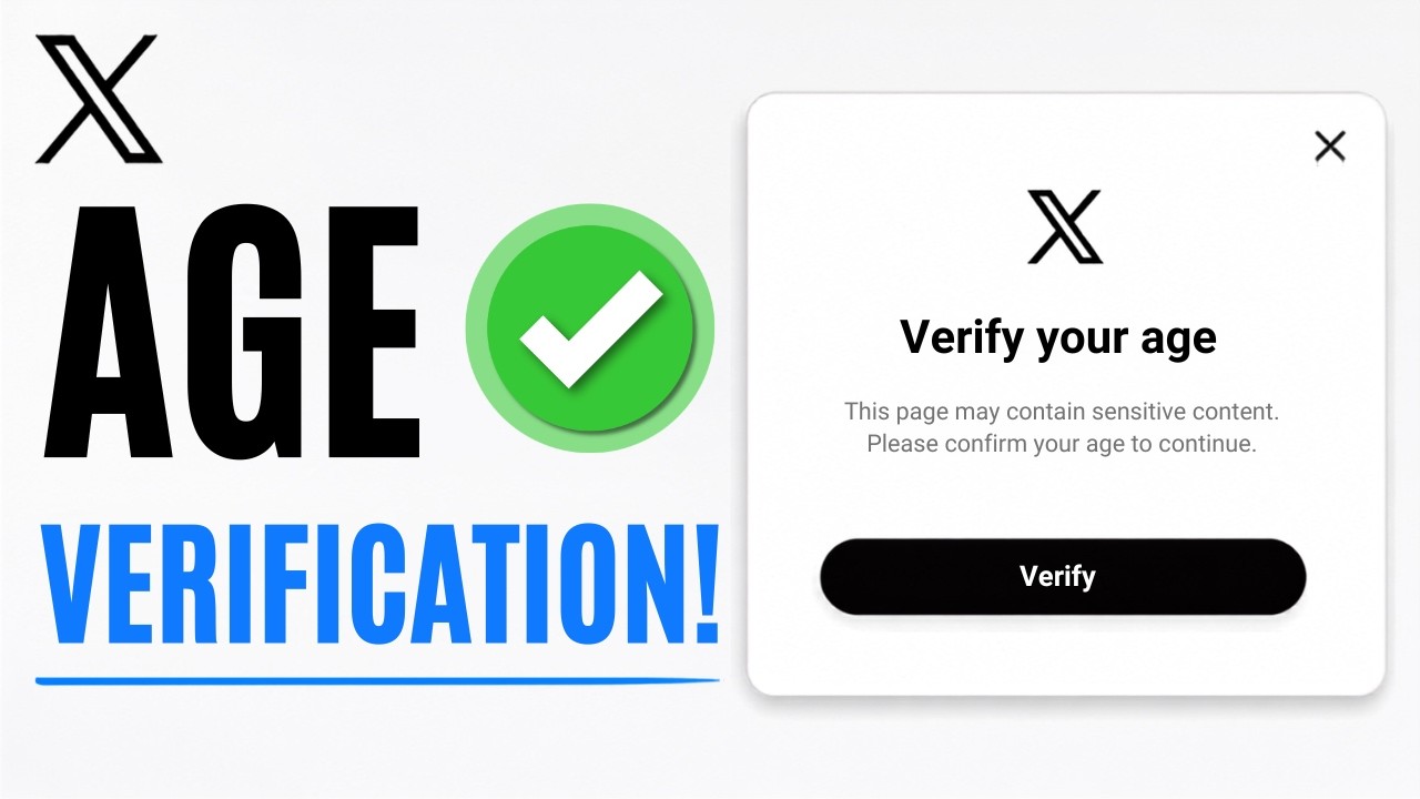 How to Fix Twitter (X) Age Verification Problem - Remove &ldquo;Verify Your Age&rdquo; Pop-Up