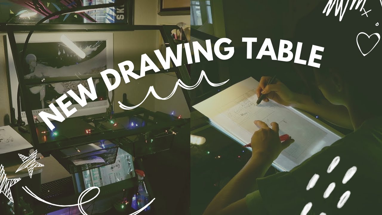 New Drawing Desk for Comics (Gynsseh Glass Drafting Drawing Table)