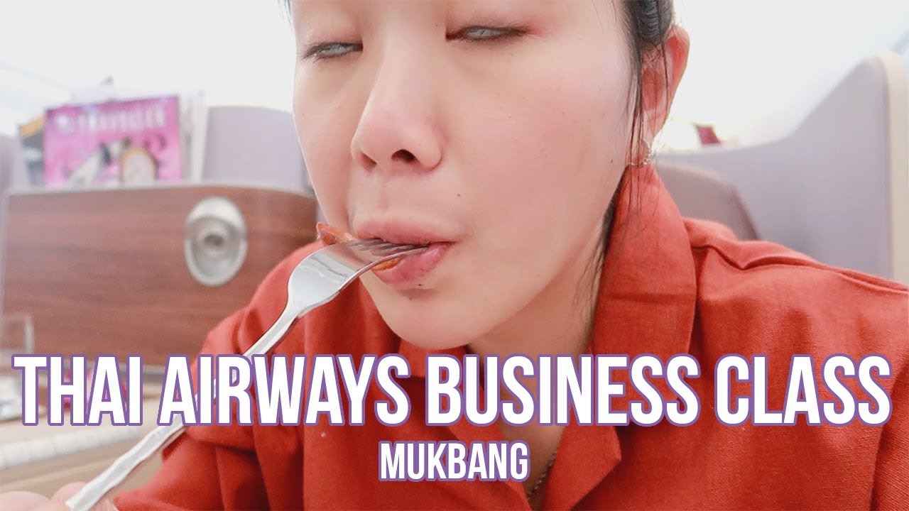 SEENAK ITU???? || THAI AIRWAYS Business Class Inflight Meal Review