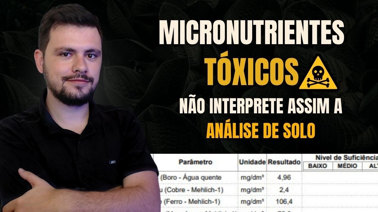 Ele teve TOXIDEZ de Micros e fez isso I Análise de solo de 2 anos