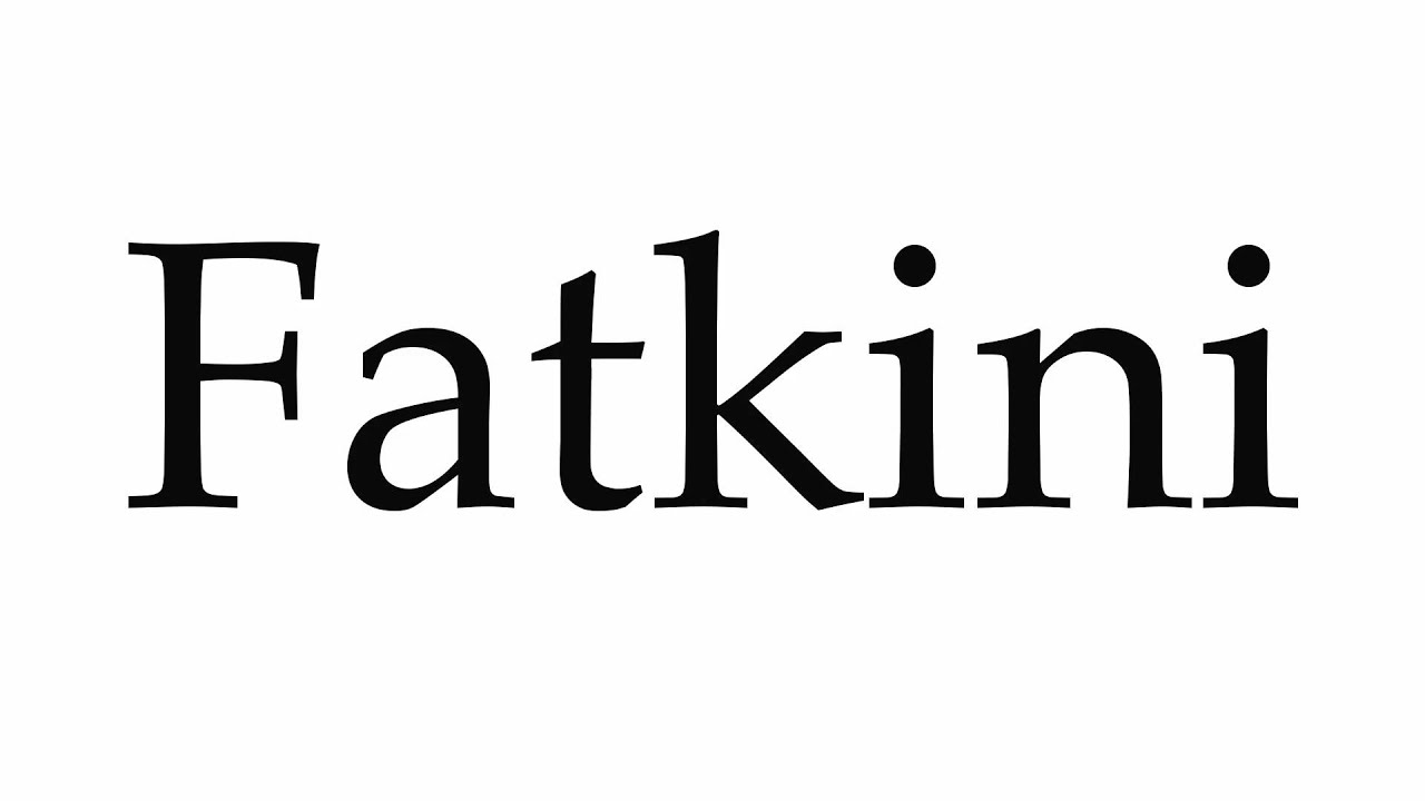 How to Pronounce Fatkini