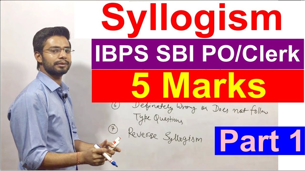 Syllogism For SBI Clerk 2018 | Bank Po | IBPS | RRB | Rules| Examples| Tricks | Shortcuts Part 1