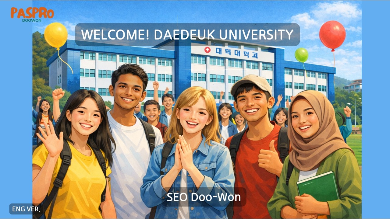 Daeduk University International Student Welcome Song | PasPro Professor Seo Doo-Won