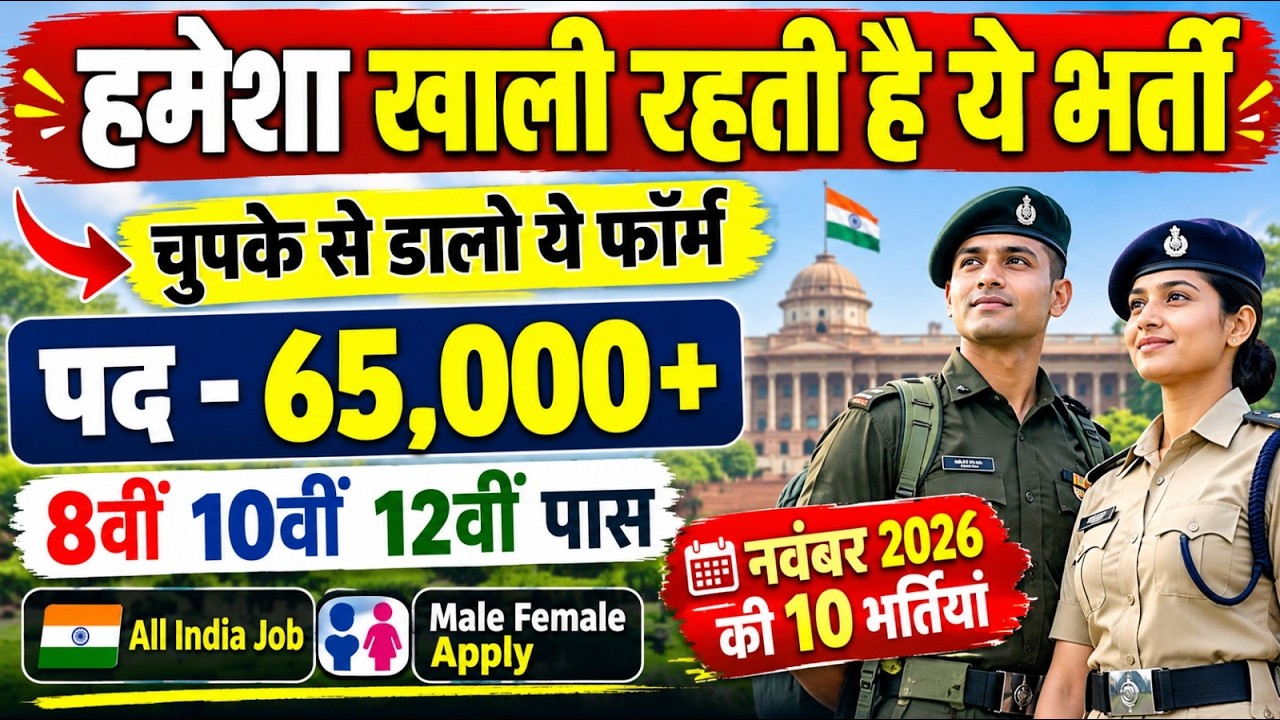 New Govt Jobs Vacancy November 2026 | Government Jobs | 8th 10th Pass Govt Job | Latest Vacancy 2026