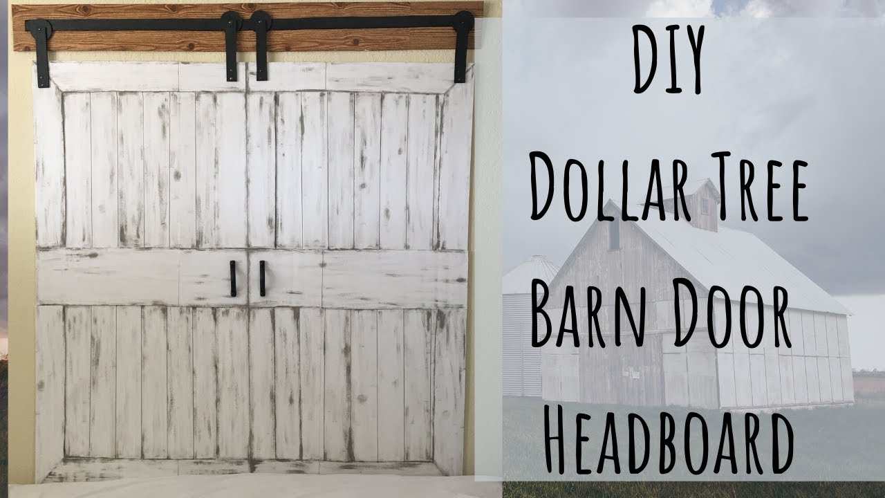 DIY Dollar Tree Barn Door Headboard