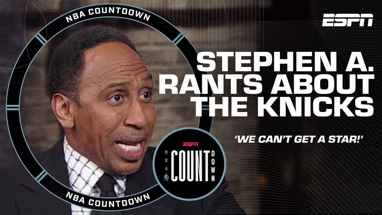 Stephen A. FURIOUSLY sums up Knicks' biggest issue: 'THEY CAN'T GET A STAR' 😭 | NBA Countdown