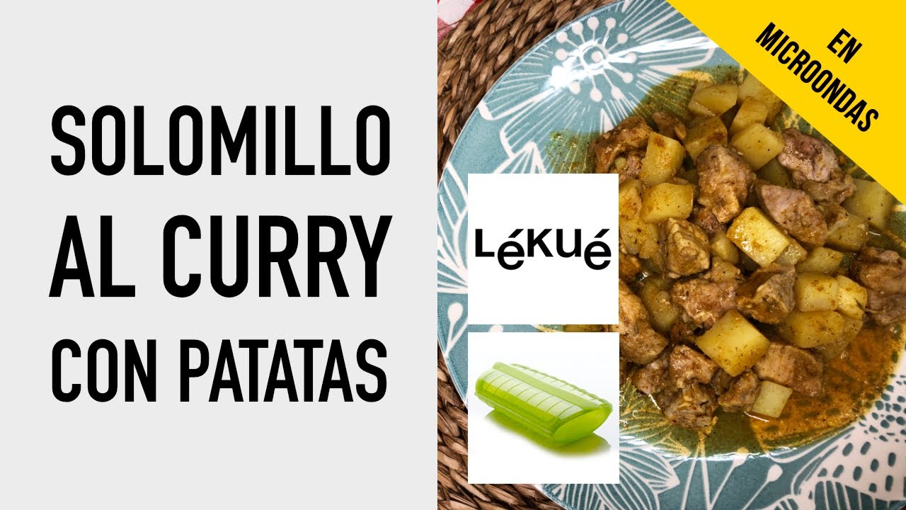 🌟Solomillo al CURRY con Patatas🌟 en estuche Lékué al Microondas