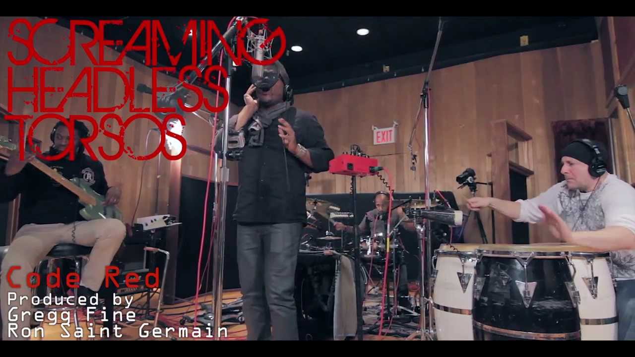 Screaming Headless Torsos - Code Red (live in studio tracking session) HD 1080