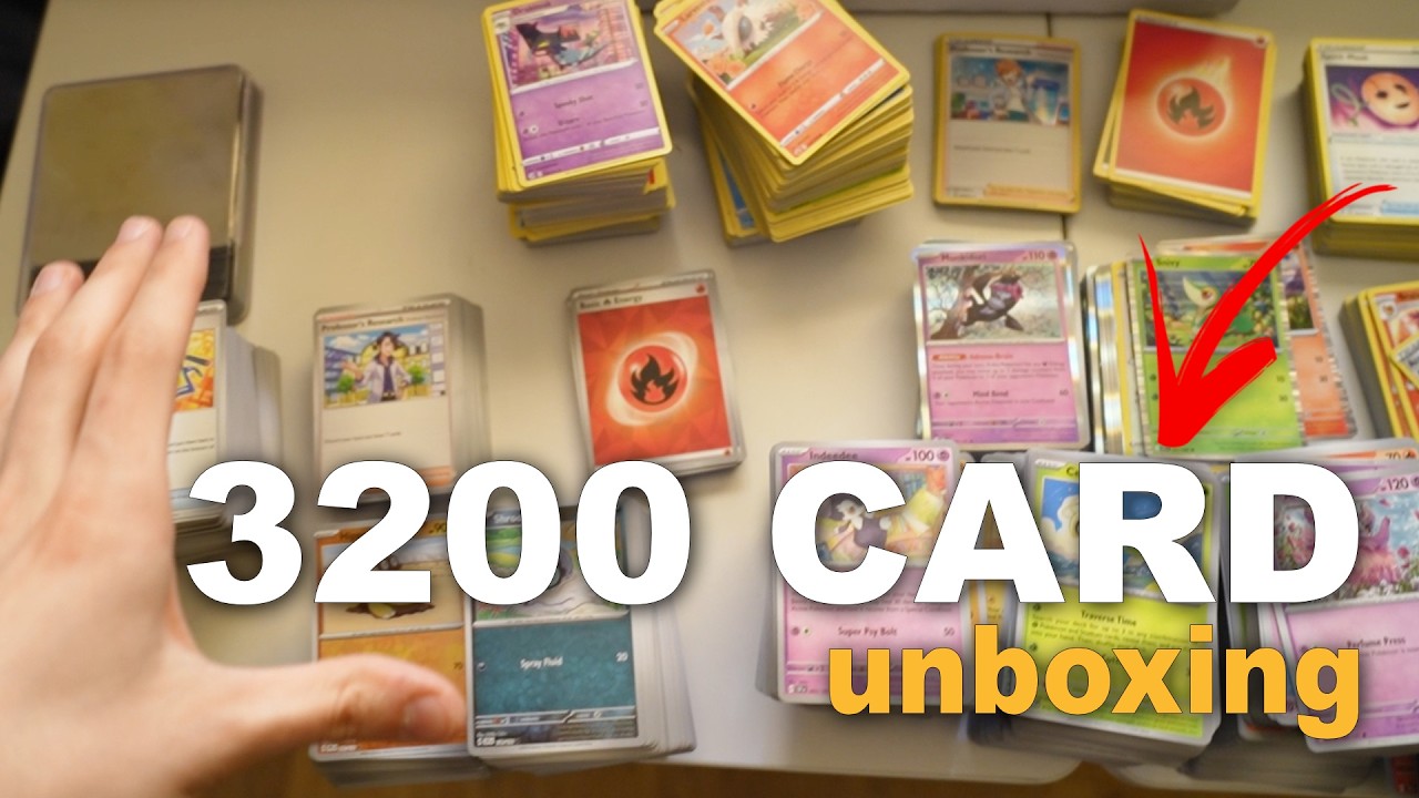 Unpacking A 3200 Card Pokemon Bulk Collection