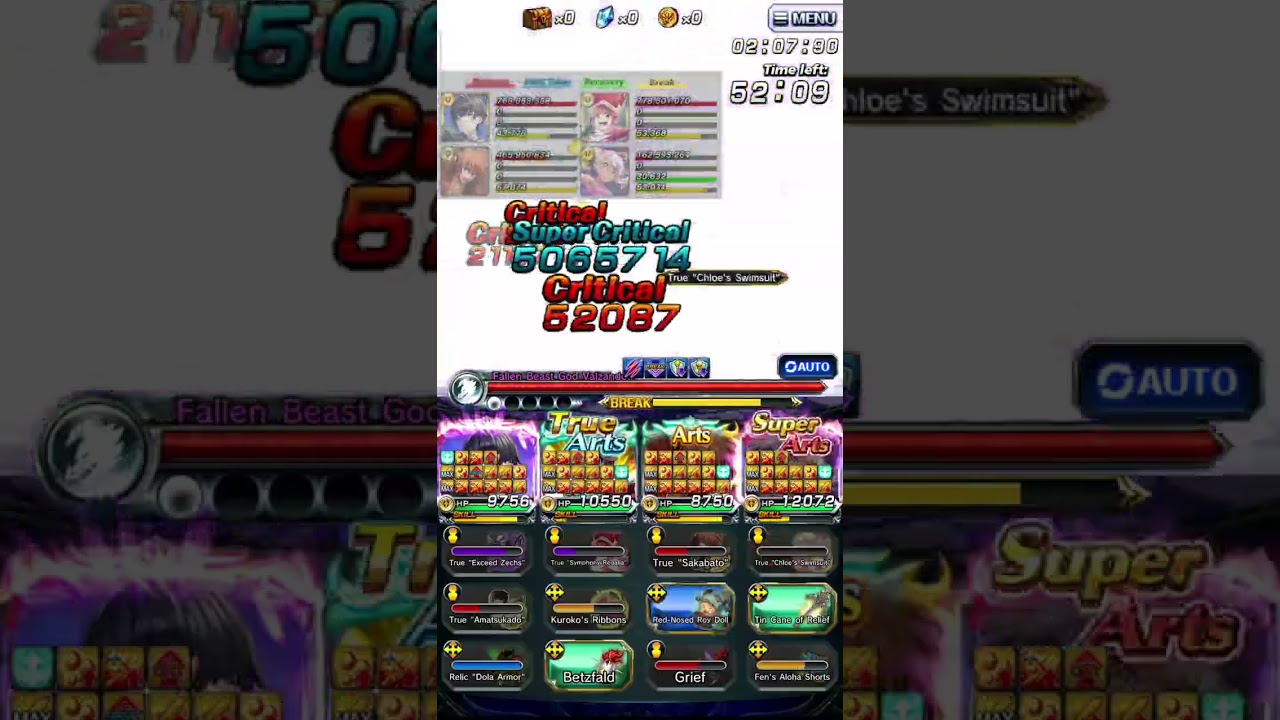 Grand Summoners - Mono Light 3 Billion Damage ft. Young Emp and buffed Nonon
