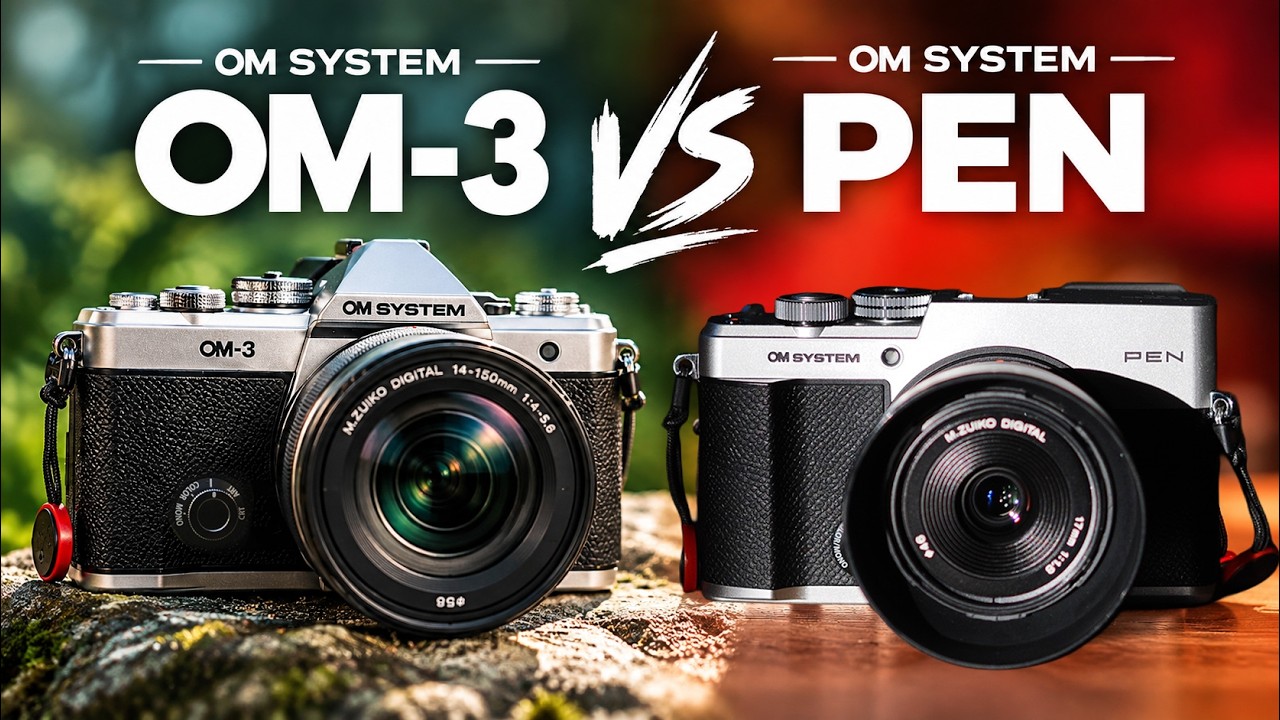 OM-3 kontra OM SYSTEM PEN: dwa zupełnie inne aparaty