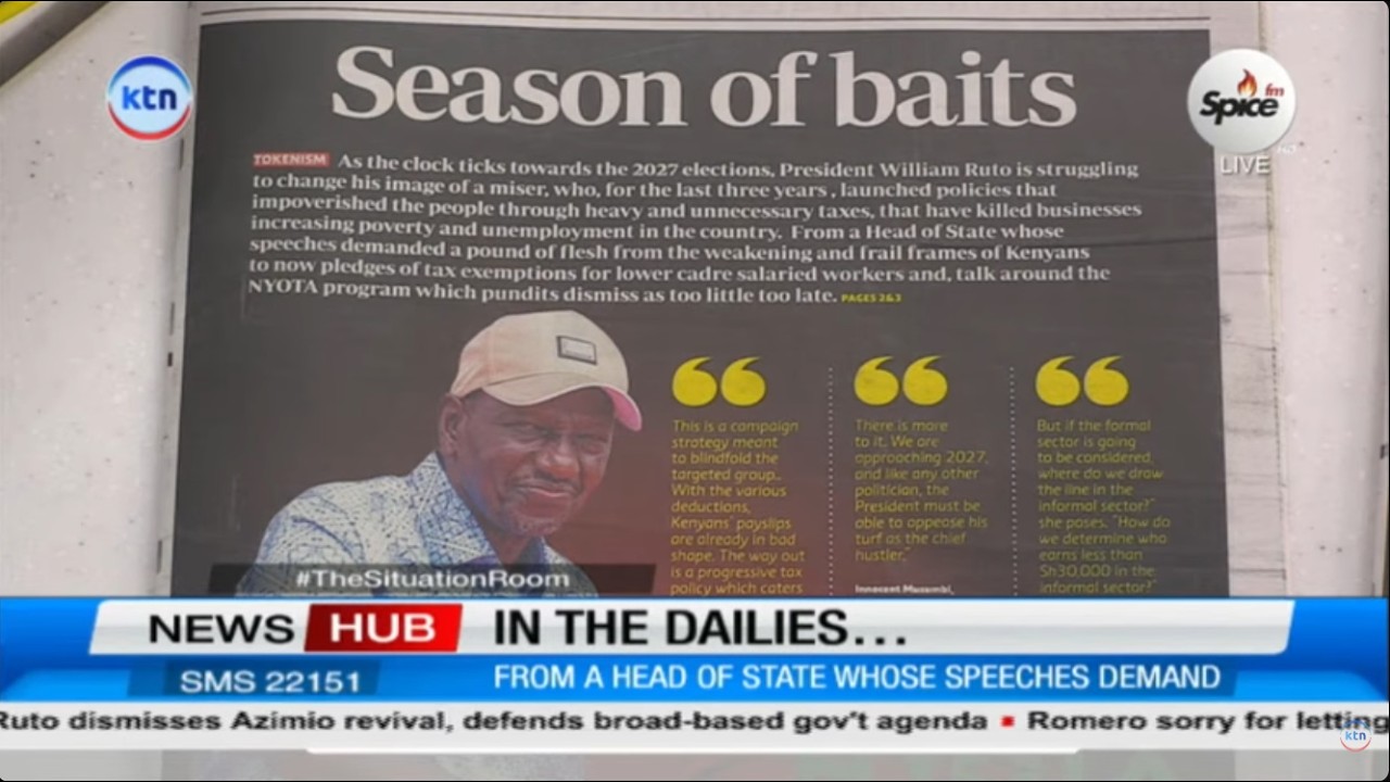 In the dailies: Season of baits as the clock ticks towards 2027 elections