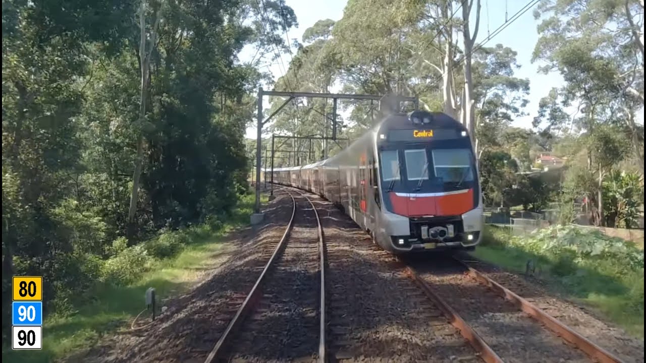 Real time train journey | Central to Woy Woy (almost) | Slow TV