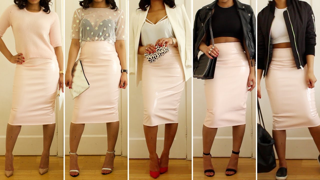 How To Style The Pink PVC Skirt | STYLE