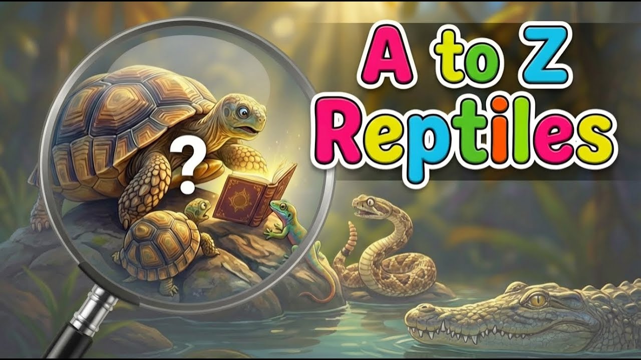 A to Z Reptile Names | Learn ABC Alphabet Animals for Toddler Learning 🦎
