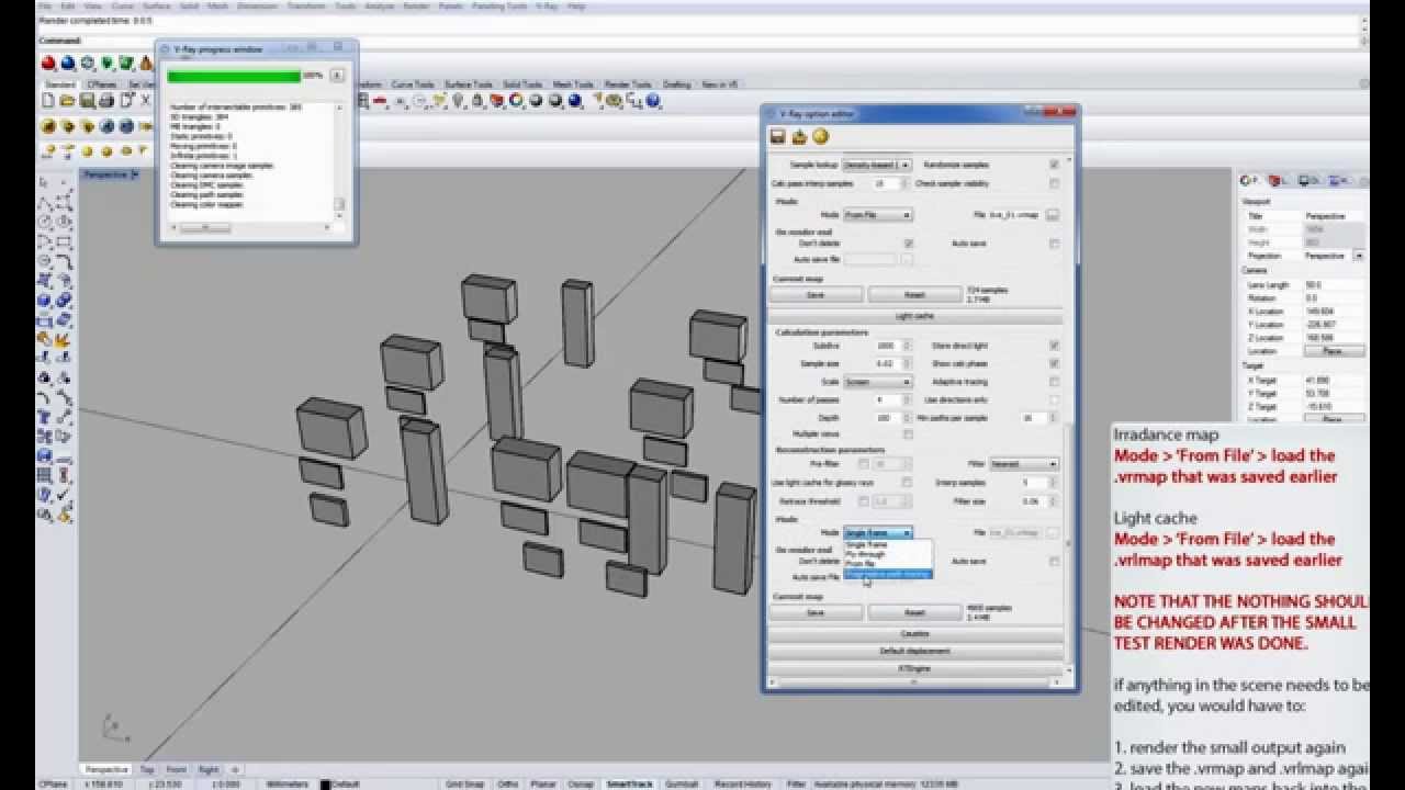 3D-Rhinoceros 5 Render Settings