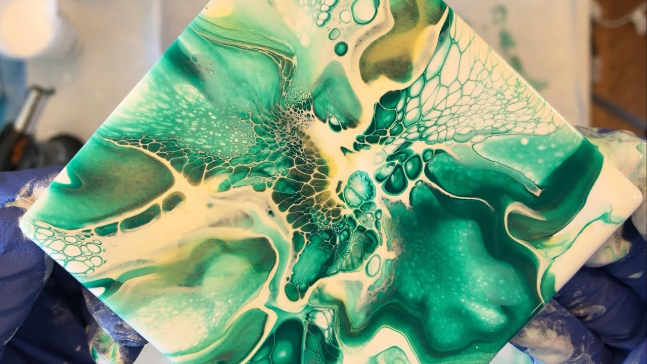 Easy Bloom recipe with American Floetrol! NO House Paint! Acrylic Pouring