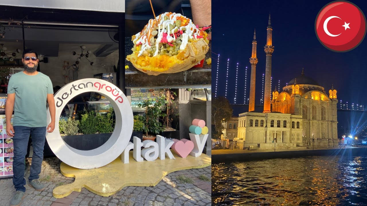 Ortaköy Mosque | Ortaköy Camii | Bosphorus | KUMPIR- Stuffed baked potato in turkish style🇹🇷