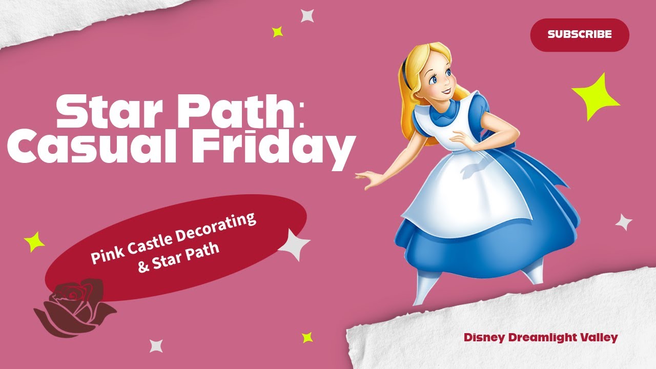 🔴Pink Castle and Star Path Hunting~ #disneydreamlightvalley