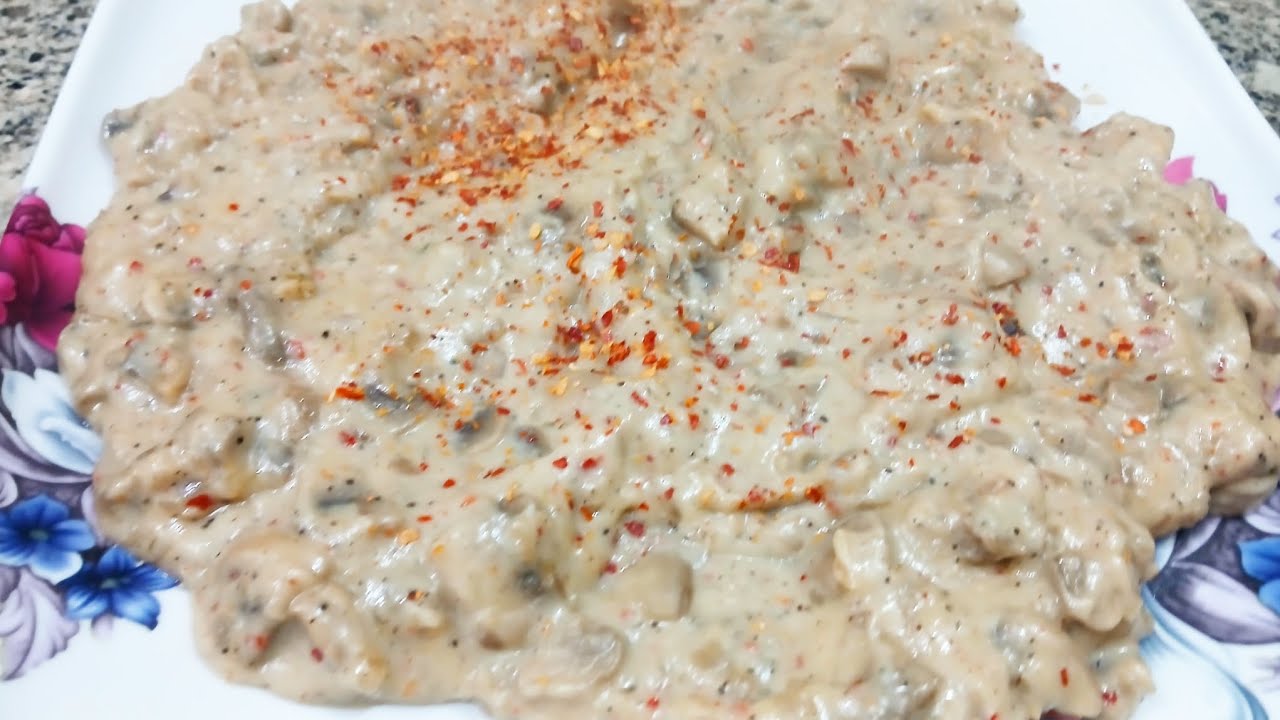 Creamy White Sauce Mushroom Recipe | Mushroom Pasta Recipe In Quick Way