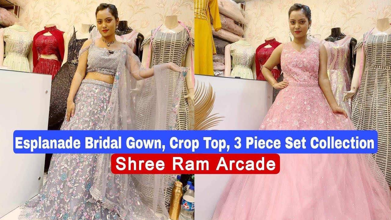 Gown,Crop Top Lehenga,Skirt Collection | New Market Durga Puja Collection ​⁠@cheerslaugh