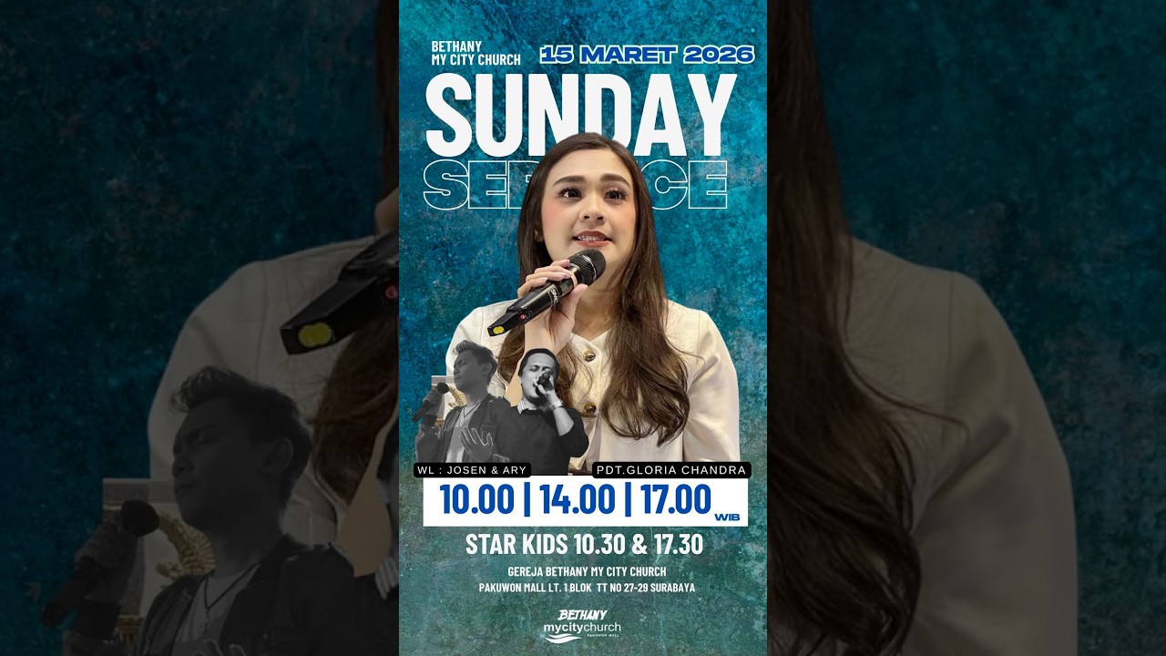 Ibadah Raya 15 Maret 2026, Pdt Gloria Chandra
